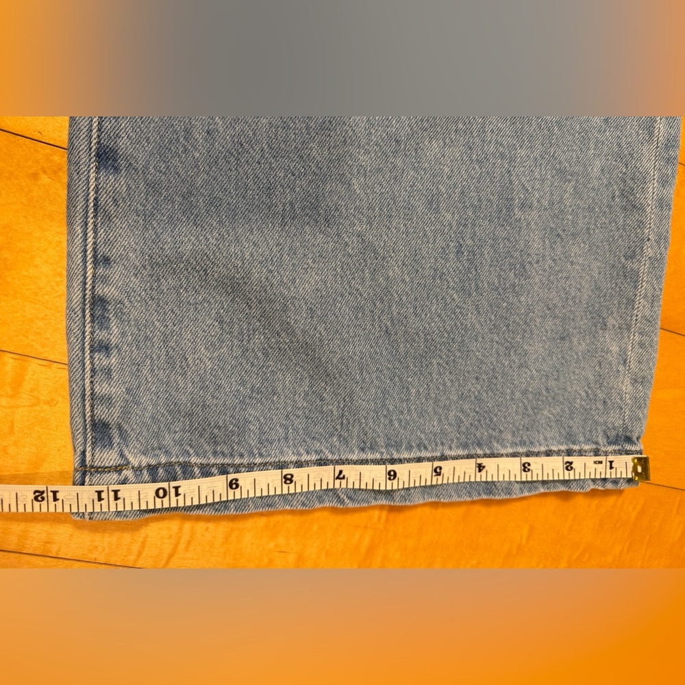 Pistola “Dalia” High Rise Wide Leg Light Blue Denim Jeans - Fly Front - Sz 28 - Picture 13 of 16